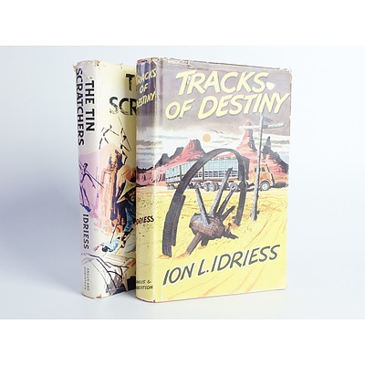 The Tin Scratchers (1959) and Tracks of Destiny (1961)by Ion Idriess, Angus and Robertson, Both with Hard Cover with Dust jacket
