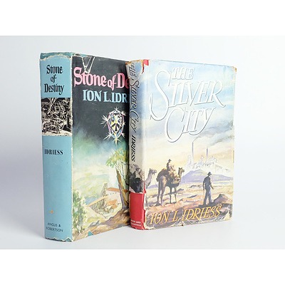 The Silver City (1956) and Stone of Destiny (1953) by Ion Idriess, Angus and Robertson, Hard Cover with Dust Jacket