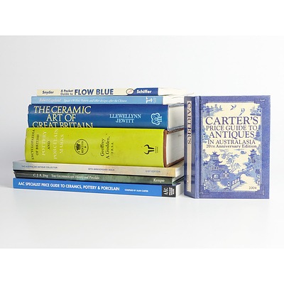 A Quantity of Books on Ceramics and Porcelain Including The Ceramic Art of great Britain and Encyclopedia of British Pottery and Porcelain Marks