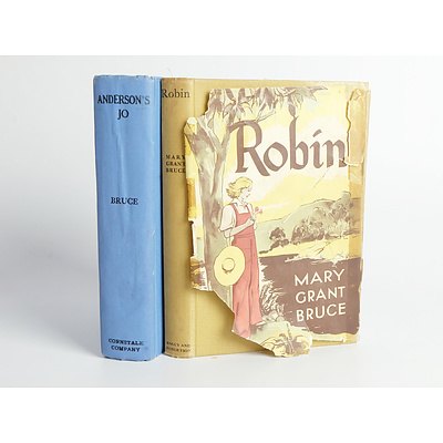 'Robin' Published by Angus and Robertson 1948 and  'Anderson's Jo' Published by Cornstalk Publishing 1927 by Mary Grant Bruce, Hard Cover