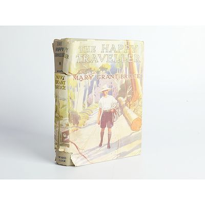The Happy Traveller by Mary Grant Bruce, First Australian Edition, 1948, Ward, Lock and Co Ltd, Hard Cover with Dust Jacket