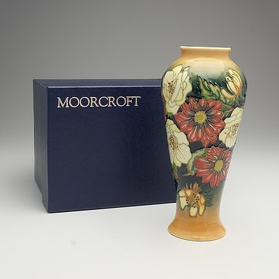 Moorcroft Victoriana Vase Designed by Emma Bossons, 1998