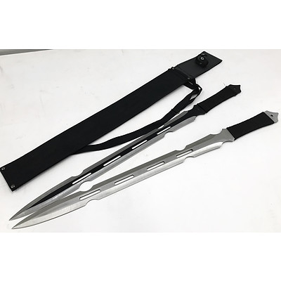 Japanese Style Dual Blade Set with Sheath