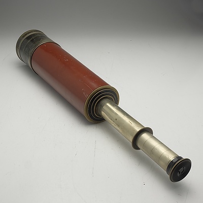 Dollond London Telescope with Leather Case, No 8547