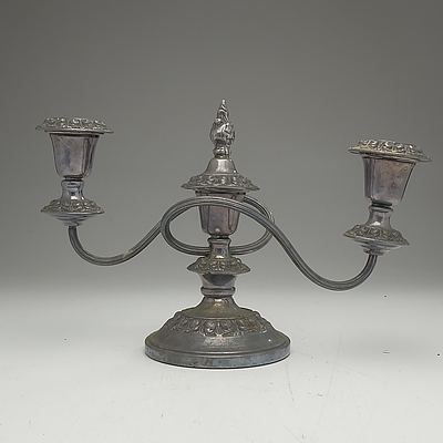 English Silver Plated Candelabra
