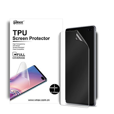 VMAX Invisible Film TPU Screen Protectors For Samsung Galaxy S10 - Lot of 100 - Brand New - RRP $1500.00
