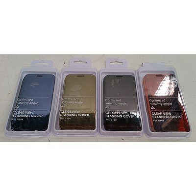 Clear View Standing Cover for Samsung Galaxy S10 - Lot of 70 - Brand New - RRP $1400.00