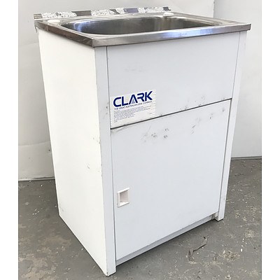 Clark Stainless Steel Laundry Sink with Cabinet