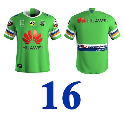 16. Sia Soliola - Celebrating 1989 Premiership Past Player #89 Steve Jackson - Signed and Match worn Raiders v Tigers, July 20 2019