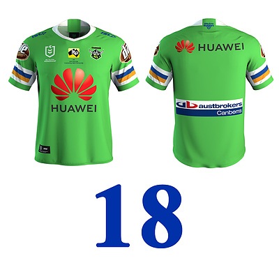 18. Sam Williams  - Celebrating 1989 Premiership Past Players - Signed and Match worn Raiders v Tigers, July 20 2019