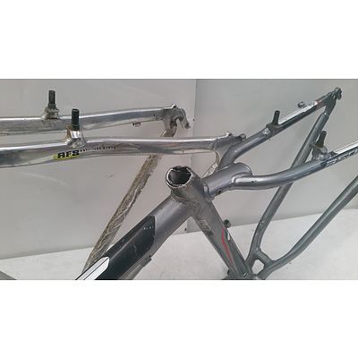 Assorted Bicycle Frames & Wheels.