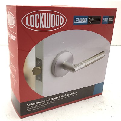 Lockwood Assa Abloy Code Handle Left Handed Keyless Lock Set - Brand New - RRP Over $250