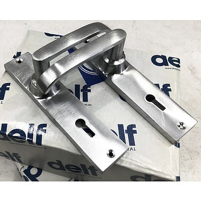 Delf Architectural Euro Lock Lever Set - Lot of 2 Brand New - RRP Over $200