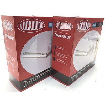 Lockwood Assa Abloy Code Handle Right Handed Keyless Lock Set - Lot of 2 Brand New - RRP Over $500