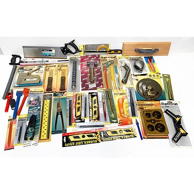 Bulk Lot of Hand Tools, Building Equipment, Cutting Tools and More - Brand New - RRP Over $1300