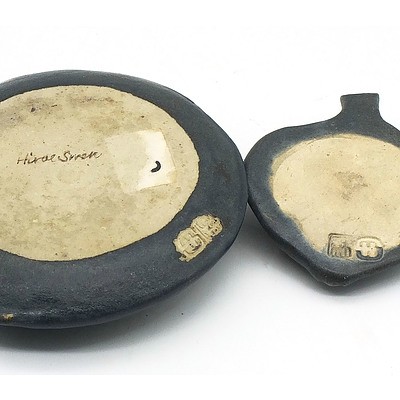 Hiroe Swen (Japan Australian b.1934-) Two Glazed Stoneware Ceramics
