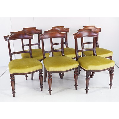 Eleven Early Victorian Mahogany Dining Chairs Circa 1850
