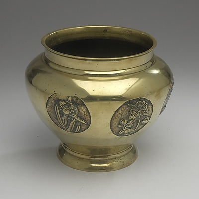 Japanese Polished Bronze Vase