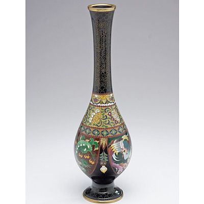 Good Japanese Cloisonne Vase, 20th Century