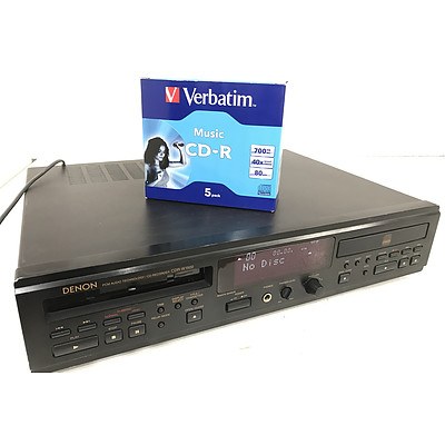 Denon CDR-1500W Dual-Drive CD Recorder with Verbatim CD-R's
