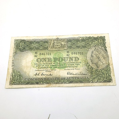 1953 Australian One Pound Banknote