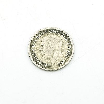 1928 Great Britain Six Pence