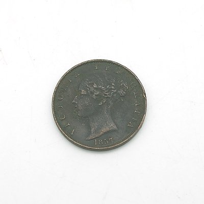 1857 Queen Victoria Penny