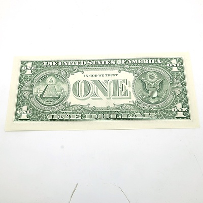 2001 US One Dollar 'Star' Banknote