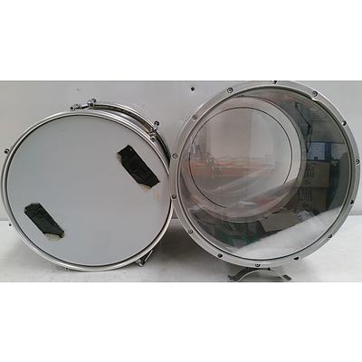 Pair of 16 Inch Marching Band Drums