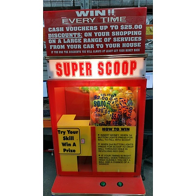 Super Scoop Skill Tester Arcade/Sideshow Game