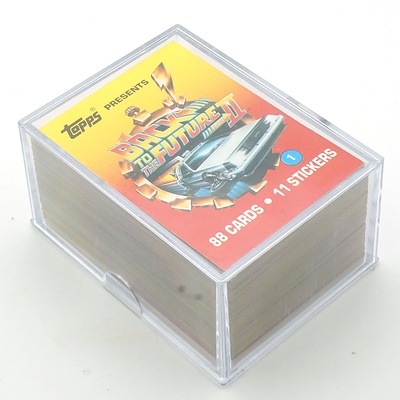 Large Group of Vintage Topps Back to the Future Collector Cards