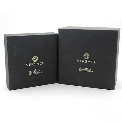 A Boxed Rosenthal Versace Mug and Matched Dish