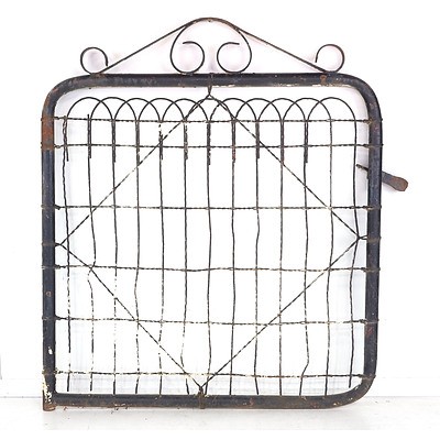Pair of Vintage Wrought Iron Gates from Miner's Cottage Circa 1920's
