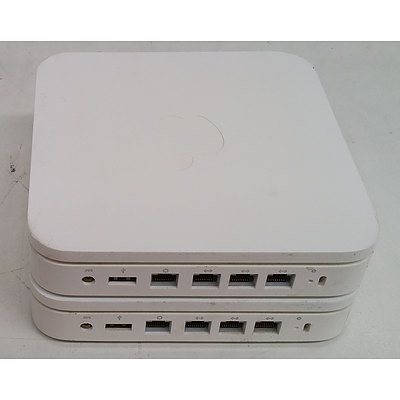 Apple 2nd/3rd Gen Airport Extreme Base Station Wireless Routers - Lot of Two