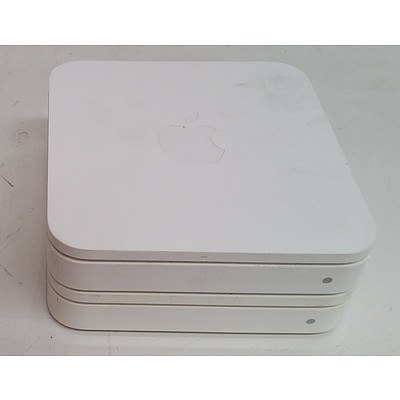 Apple (A1408) Airport Extreme Base Station Wireless Routers (5th Gen) - Lot of Two