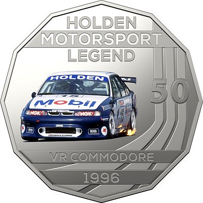 2018 50c Uncirculated Coin - 1996 Holden Commodore VR Craig Lowndes