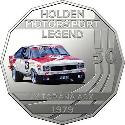 2018 50c Uncirculated Coin - 1979 Holden LX Torana A9X Peter Brock