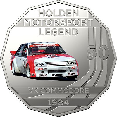 2018 50c Uncirculated Coin - 1984 Holden Commodore VK Peter Brock