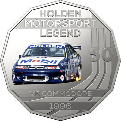 2018 50c Uncirculated Coin - 1996 Holden Commodore VR Craig Lowndes