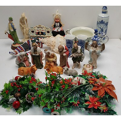 Selection of Ornaments and Christmas Decorations