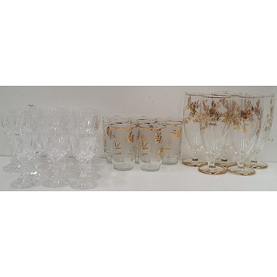 Selection of Glass Drinkware