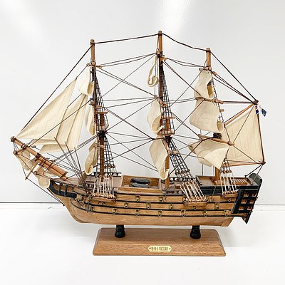 Hand Crafted Wooden Model of H.M.S Victory Naval Ship