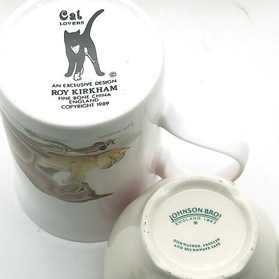 Group Johnson Bros and Cat Lovers Cups