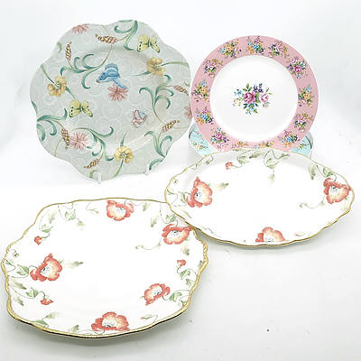 Henry Watson Pottery Biscuit Canister, Ashdene Three Tier Cake Stand and Set of Four Side Plates, and More