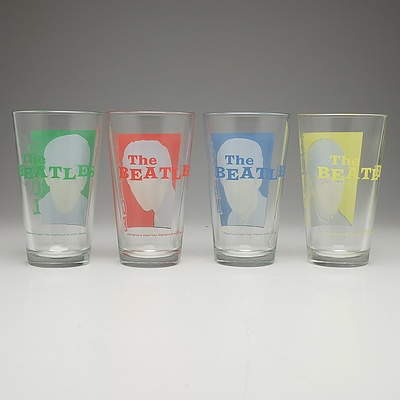 Group of Four Beetles Glasses