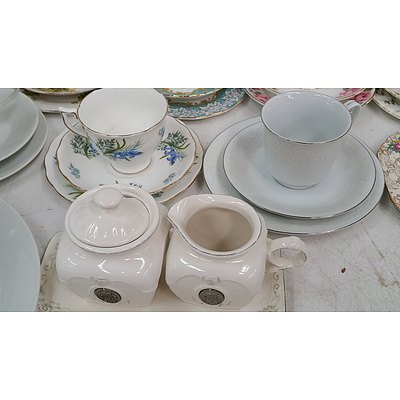 Selection of Tea Sets, Milk and Sugar Service and Serving Plates