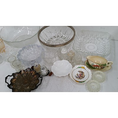 Selection of Glass Ware, Silverware and Ceramics