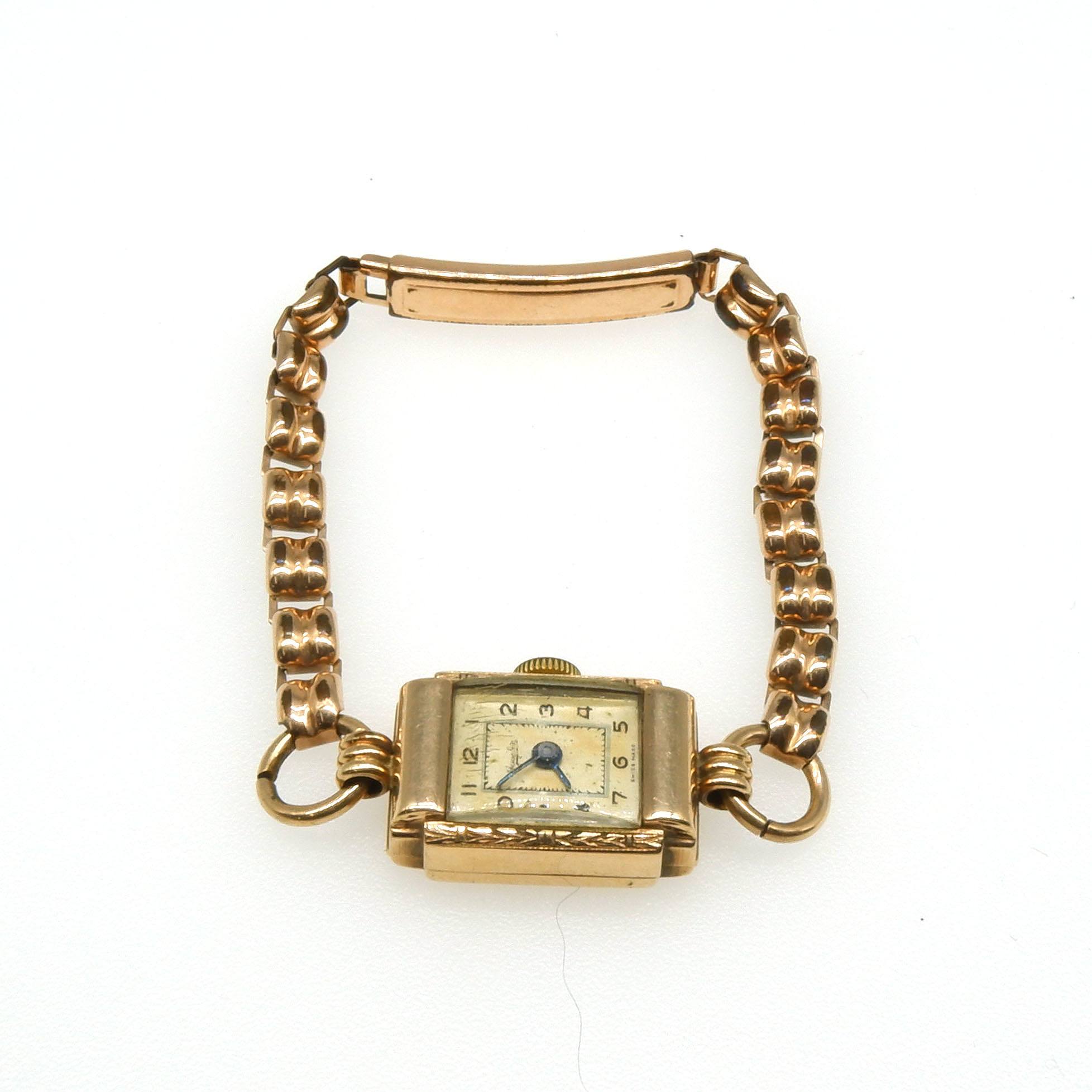'Antique Rolled Gold Womens Jewelex Watch'