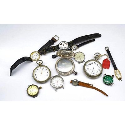 Collection Of Pocket & Wrist Watches, For Restoration Or Parts