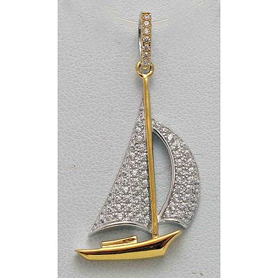 Sterling Silver Yacht Pendant